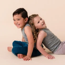 The Sleep Store Deluxe Merino Rib Kids Singlet