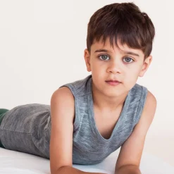 The Sleep Store Deluxe Merino Rib Kids Singlet