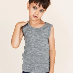 The Sleep Store Deluxe Merino Rib Kids Singlet