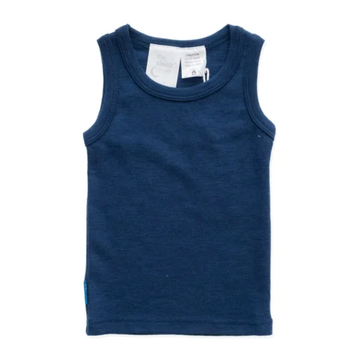 The Sleep Store Deluxe Merino Rib Kids Singlet
