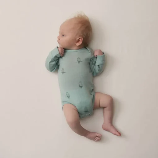 The Sleep Store Jersey NZ Merino Long Sleeve Bodysuit - Clearance