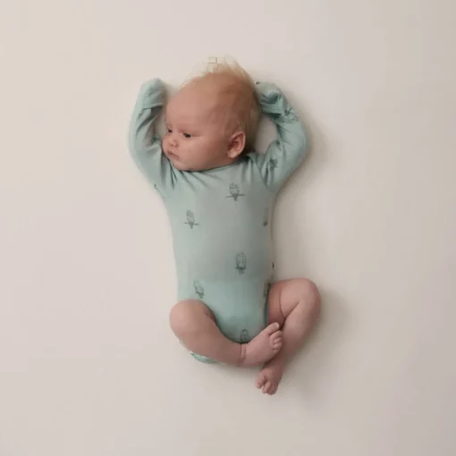 The Sleep Store Jersey NZ Merino Long Sleeve Bodysuit - Clearance
