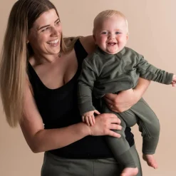 The Sleep Store Merino Tencel Fleece - Onesie with Foldover Mittens & Feet
