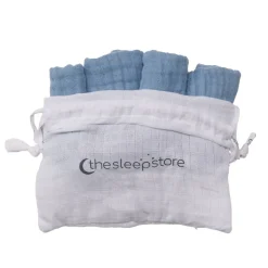 The Sleep Store Muslin Face Cloth 4 pack