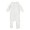 The Sleep Store Organic Cotton Pointelle Footed Zipsuit
