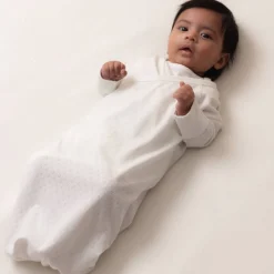 The Sleep Store Organic Cotton Pointelle Kimono Gown