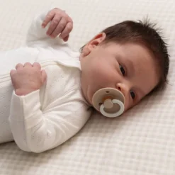 The Sleep Store Organic Cotton Pointelle Footed Zipsuit