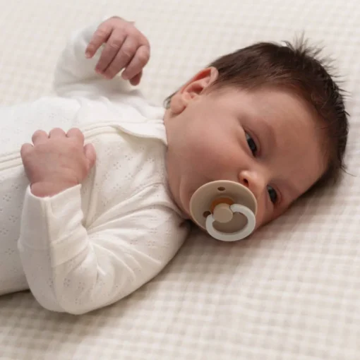 The Sleep Store Organic Cotton Pointelle Footed Zipsuit