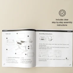 Unilove Hug Me Plus 3-in-1 Bedside Bassinet with Mosquito Net