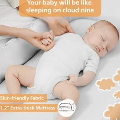 Unilove Hug Me Plus 3-in-1 Bedside Bassinet with Mosquito Net