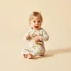 Wilson + Frenchy Long Sleeve Organic Zipsuit with feet