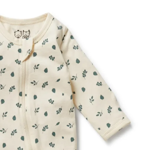 Wilson & Frenchy Organic Cotton Zipsuit with Feet - Current Season