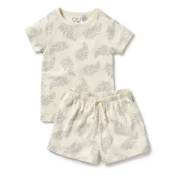 Wilson & Frenchy Organic Pointelle Short Sleeve Pyjamas