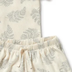 Wilson & Frenchy Organic Pointelle Short Sleeve Pyjamas