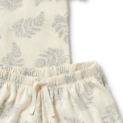 Wilson & Frenchy Organic Pointelle Short Sleeve Pyjamas