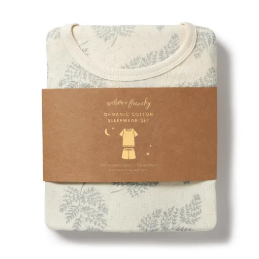 Wilson & Frenchy Organic Pointelle Short Sleeve Pyjamas