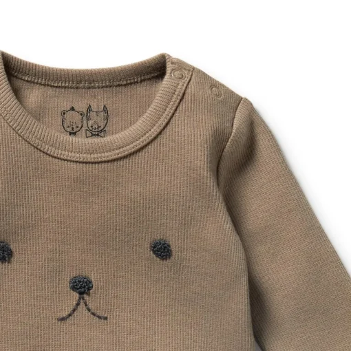Wilson & Frenchy Organic Rib Long Sleeved Bodysuit