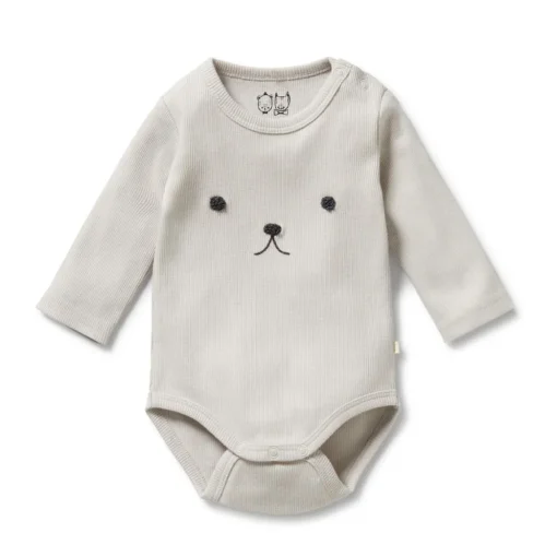 Wilson & Frenchy Organic Rib Long Sleeved Bodysuit