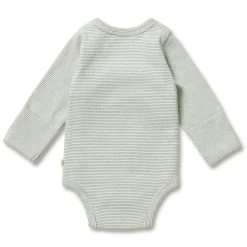Wilson & Frenchy Organic Stripe Rib Kimono Bodysuit