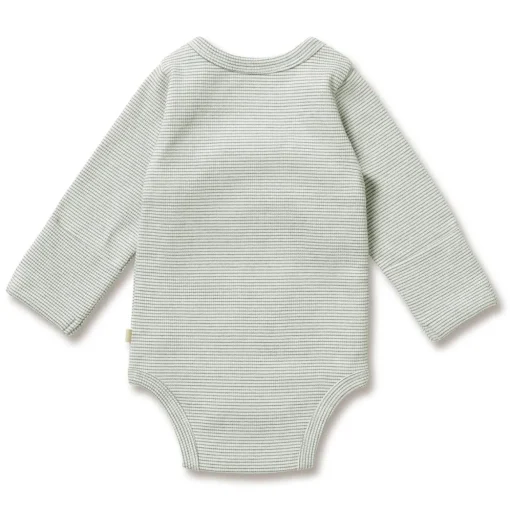 Wilson & Frenchy Organic Stripe Rib Kimono Bodysuit