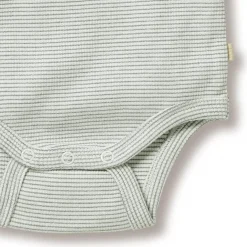 Wilson & Frenchy Organic Stripe Rib Kimono Bodysuit