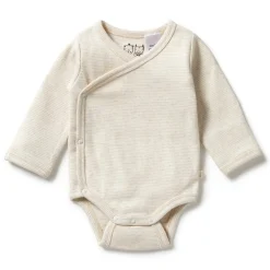 Wilson & Frenchy Organic Stripe Rib Kimono Bodysuit