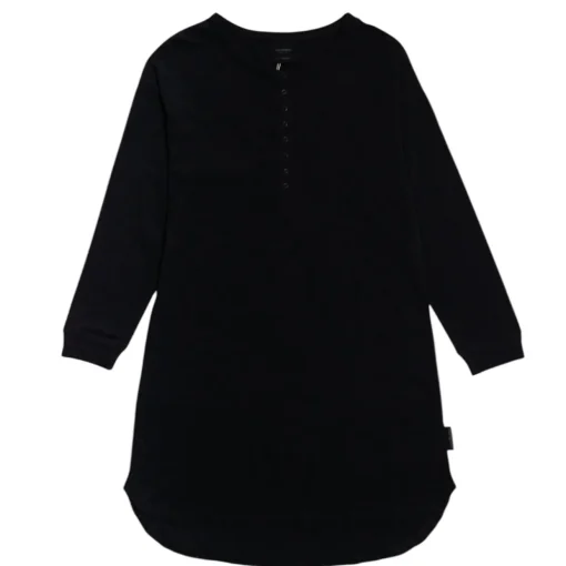Woolbabe Relax! Henley Long-Sleeve Nightie